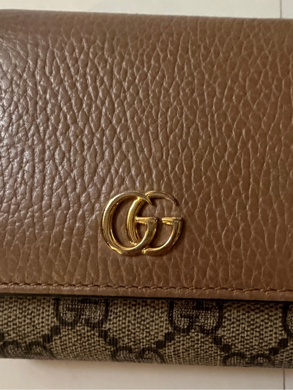 Gucci Supreme GG Marmont Leather Wallet